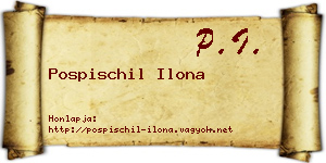 Pospischil Ilona névjegykártya